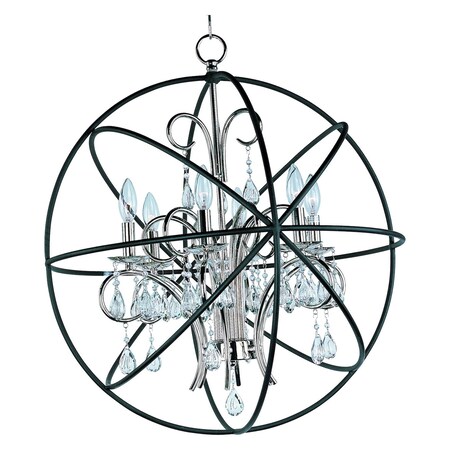 Maxim Orbit 6-Light Chandelier 25144ARPN